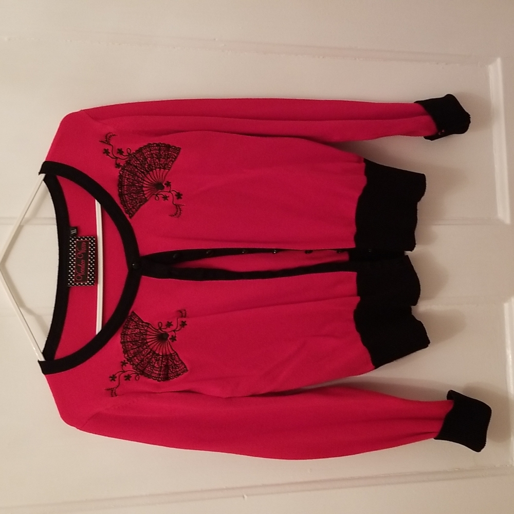 Pin Up/ Retro Sweater, Fits S/M